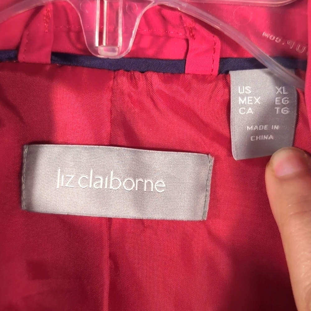 Liz Claiborne XL Fuchsia Quilted Vest | Hot Pink Puffer Layering Gilet - Picture 4 of 13